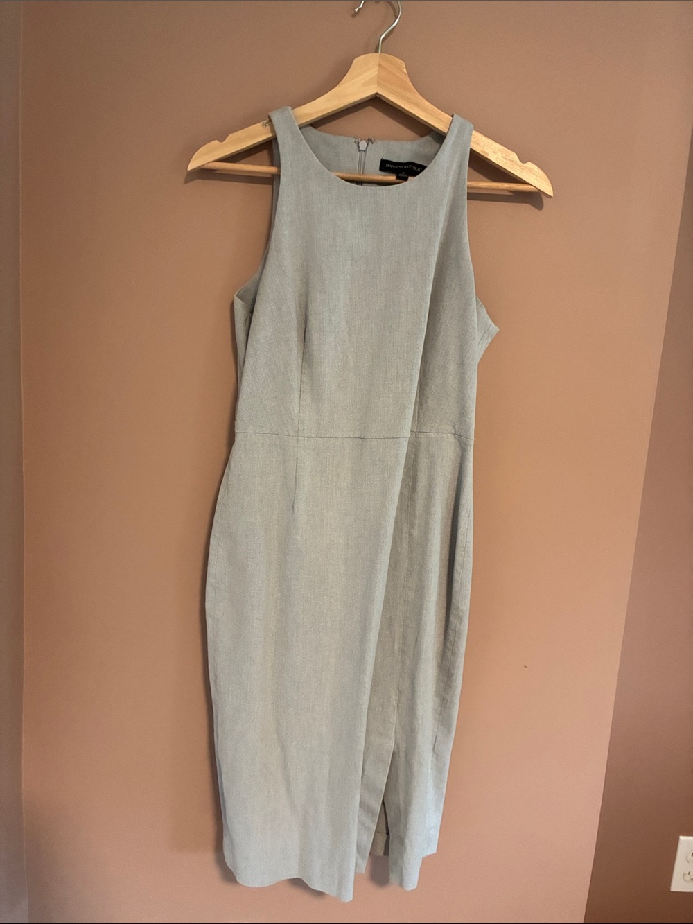 Banana Republic Light Gray Sleeveless Dress